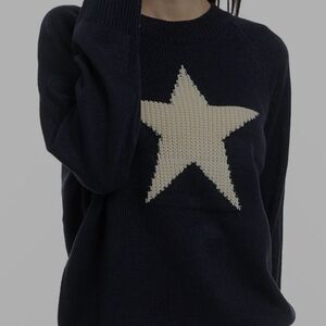 Navy Sweater with Star
